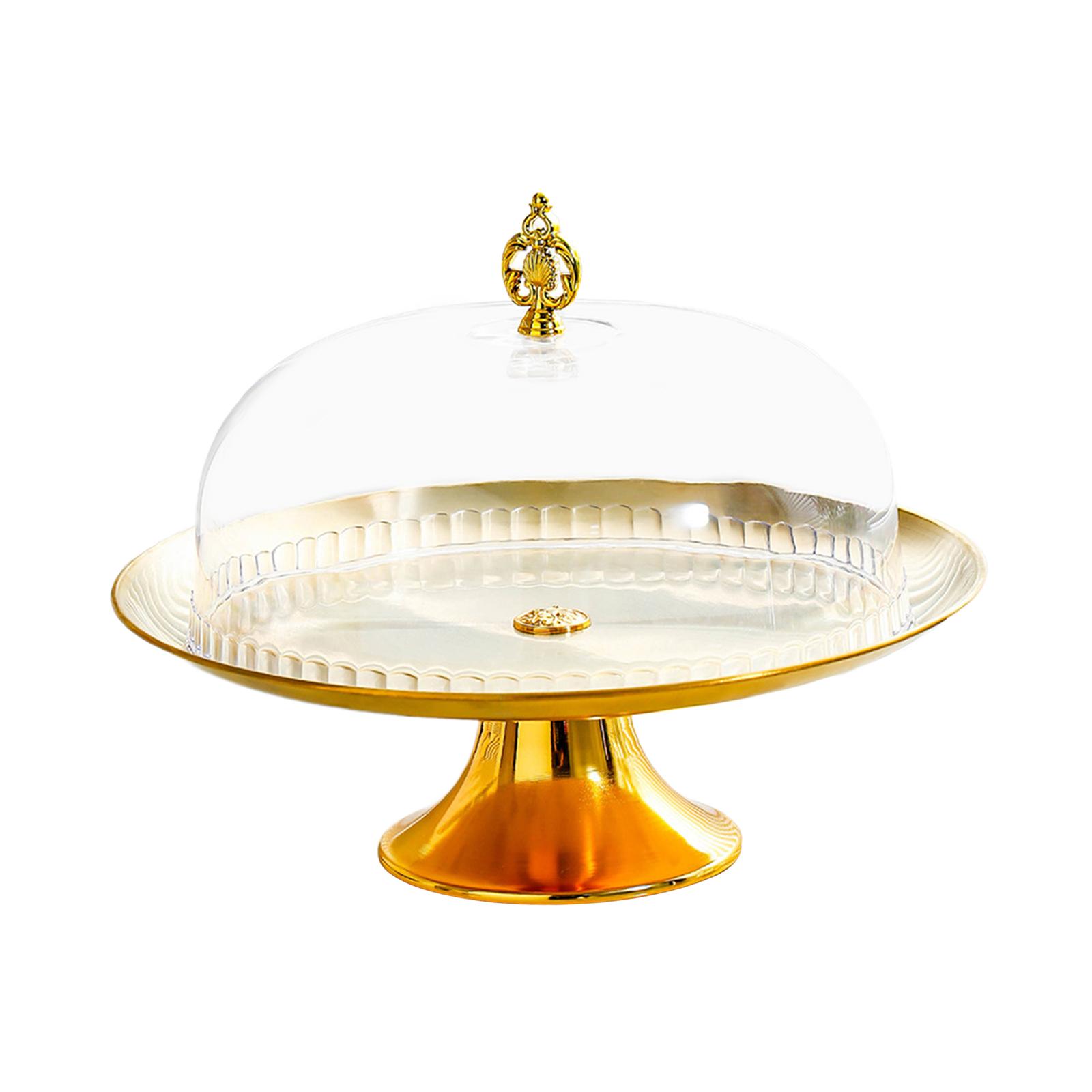 Magideal - Pedestal Para Tartas, Plato De Exhibición De Postres Con Cubierta En Forma De Cúpula, Soporte Para Tartas Para Golosinas Navideñas, Muffins De Frutas, 30 Centimetros