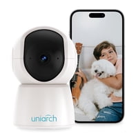Uniarch - Cámara De Vigilancia Wifi 360° 3Mp Audio Bidireccional