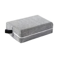 Magideal - Funda De Tela Para Bloque De Yoga, Accesorio De Yoga Con Cremallera, Funda Suave Para Bloque De Yoga, Funda Para Ejercicio De Meditación Y Sentadillas Gris