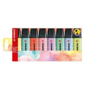 Resaltador Stabilo Boss Pastel Wallet X 8
