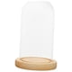 thumbnail image 4 of Soporte De Cubierta De Cúpula De Vidrio Transparente Con Decoración De Almacenamiento De Exhibición De Base De Madera 7x12cm, 4 of 5