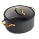 thumbnail image 2 of Olla ThymeTable 5 qt (4732 ml) antiadherente con tapa de vidrio dorado, 2 of 3