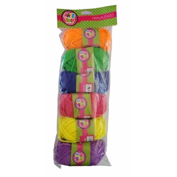 Manualidades Set Lana 6 Colores
