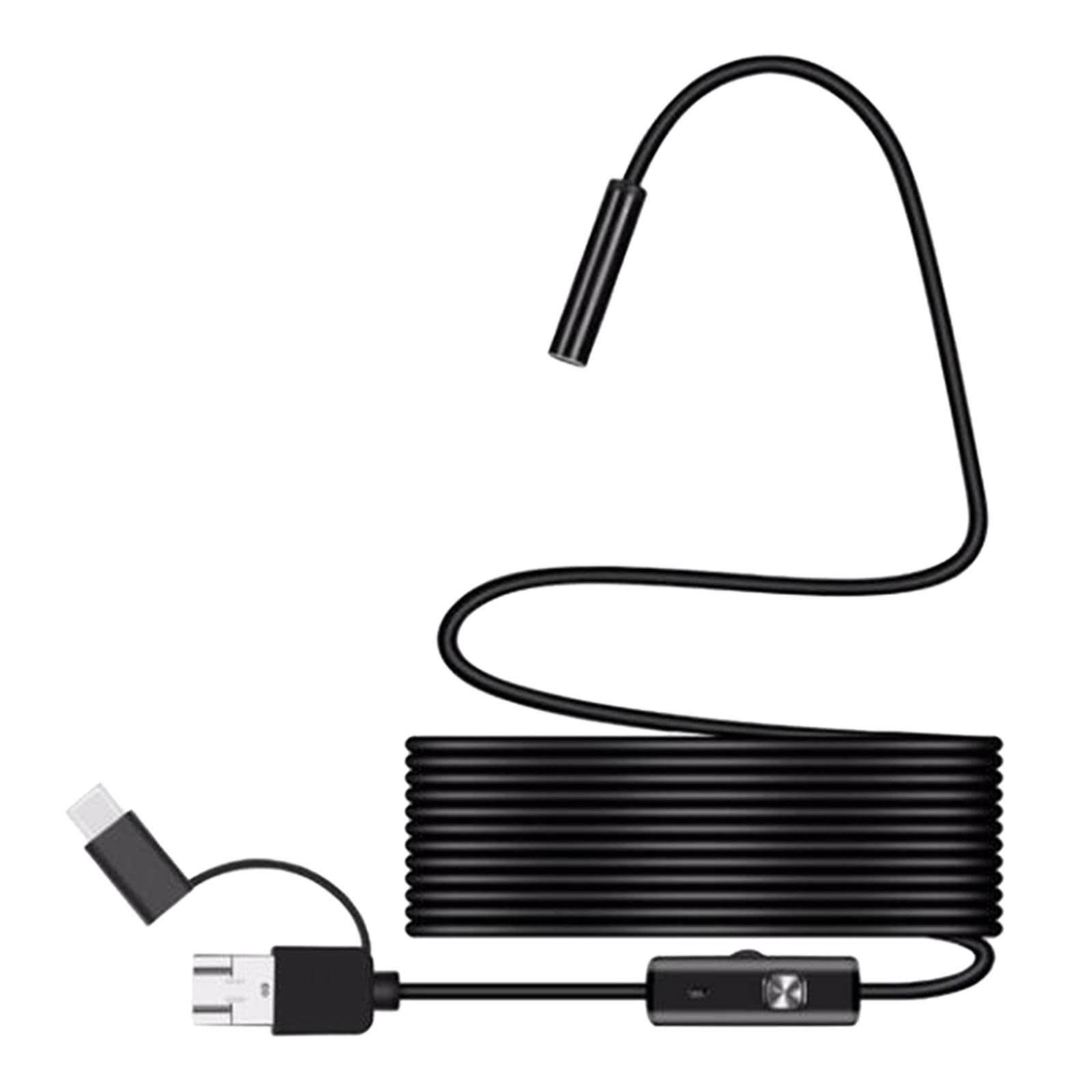 Ioensy - Cámara Endoscópica Portátil De 8 Mm Endoscopio Resistente Al Agua Para Teléfonos Inteligentes Pc 3,5 M