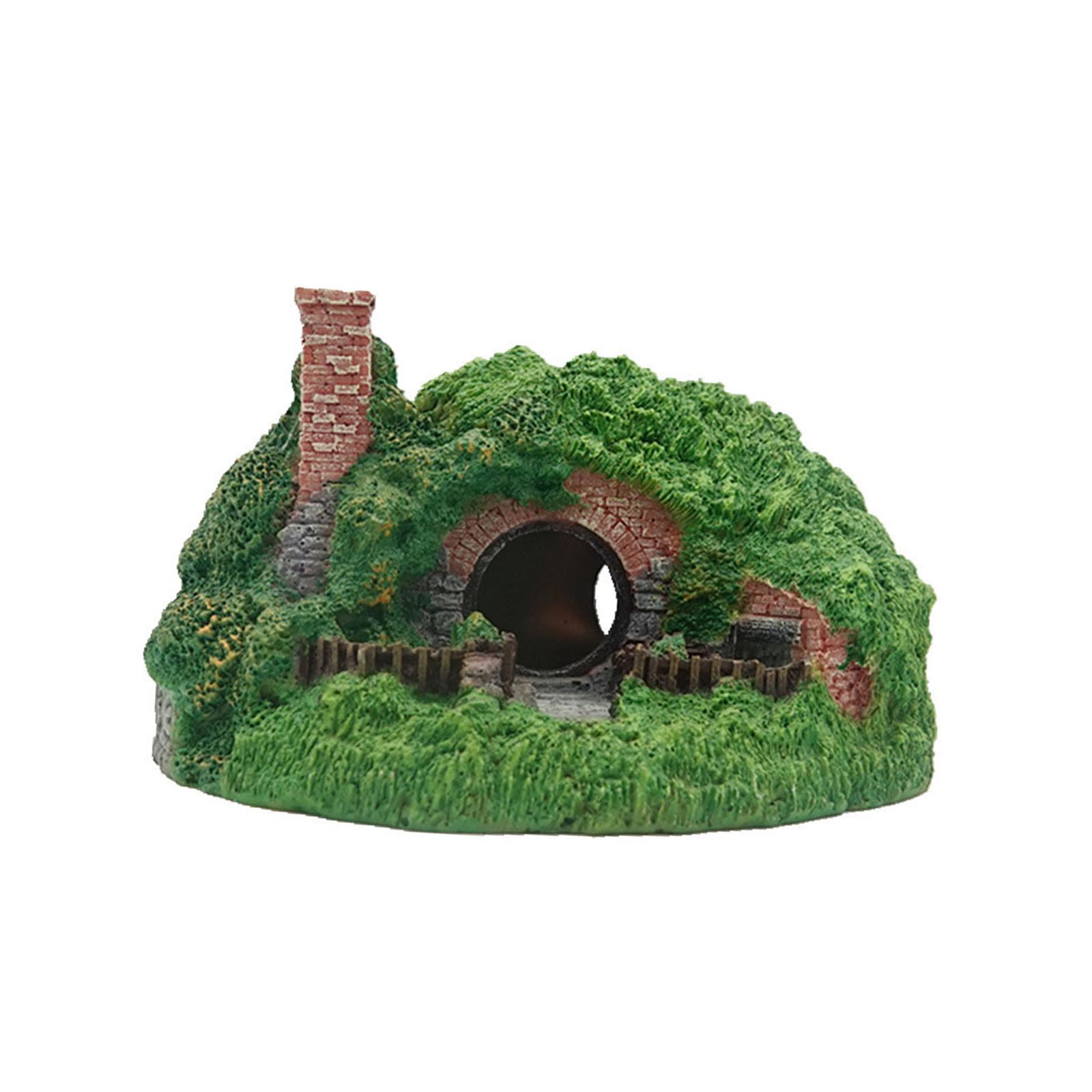 Magideal - Escondite Resina Cueva Escondite Casas De Peces Cueva Miniaturas Pecera Decoración Hábitat Decoración Suministros Para Reptiles Paisajismo Escondite C