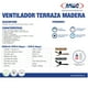 thumbnail image 3 of Ventilador de Terraza Anwo Brezza de Madera Color Nogal ZVTM-W, 3 of 5