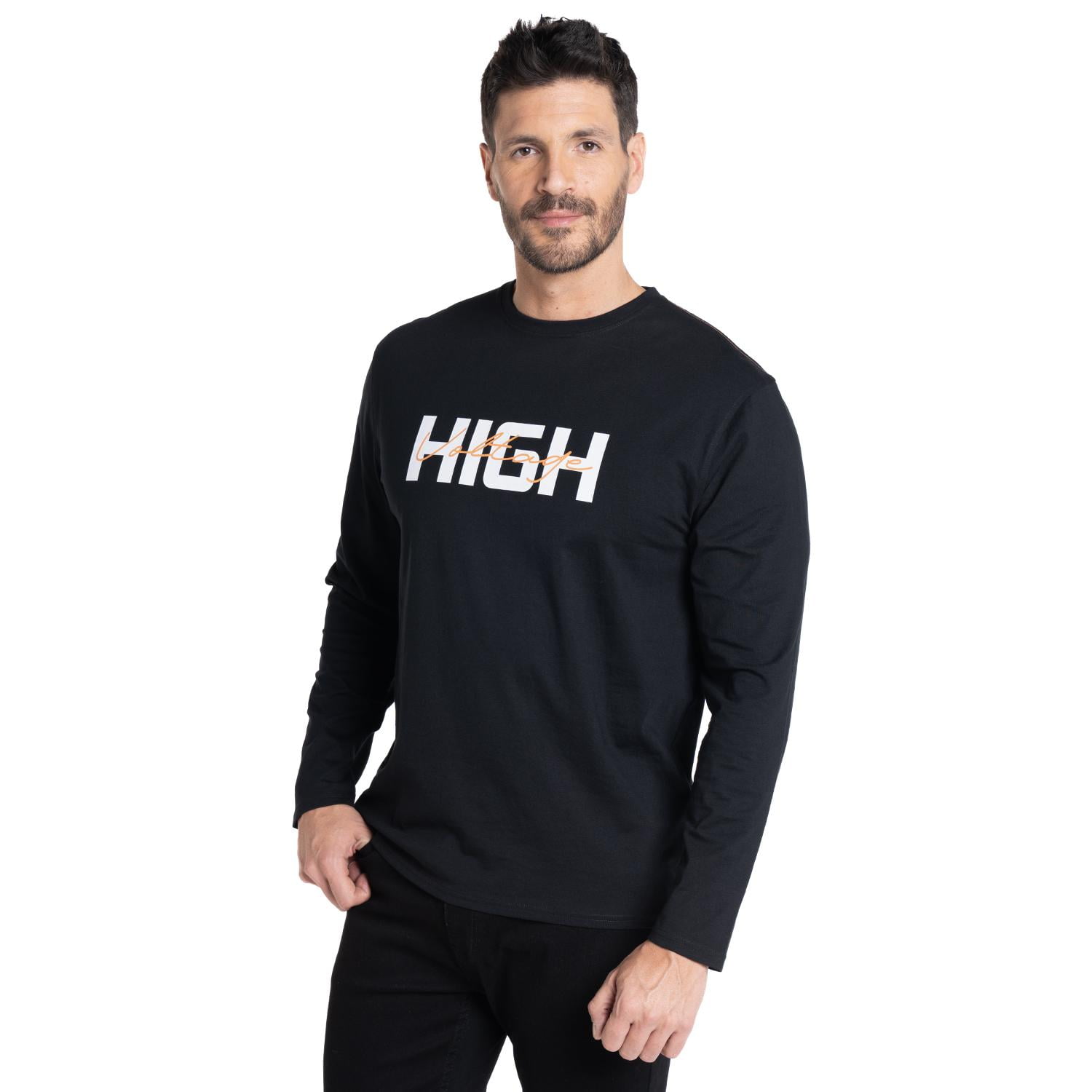 Kotting - Polera Manga Larga Jersey Estampado Front Rojo Xl