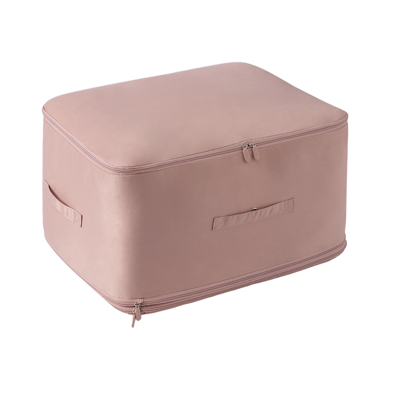 Magideal - Bolsa Organizadora De Autocompresión, Bolsa De Almacenamiento, Bolsa De Almacenamiento De Edredón Ligera Y Versátil, Organizador De Embalaje Para Mant Rosa
