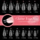 thumbnail image 2 of 500 puntas de uñas transparentes, puntas de gel suave de cobertura total para extensiones de uñas en remojo - Uñas postizas acrílicas en 12 tamaños, 2 of 5