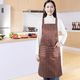 thumbnail image 4 of Paquete de 2 delantales de cocina, delantal de chef suave con pechera ajustable y bolsillos para hombres y mujeres., 4 of 5