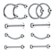 thumbnail image 4 of 10 piezas nariz labio lengua ceja tragus ombligo anillo del vientre piercings 16g 8mm, 4 of 5