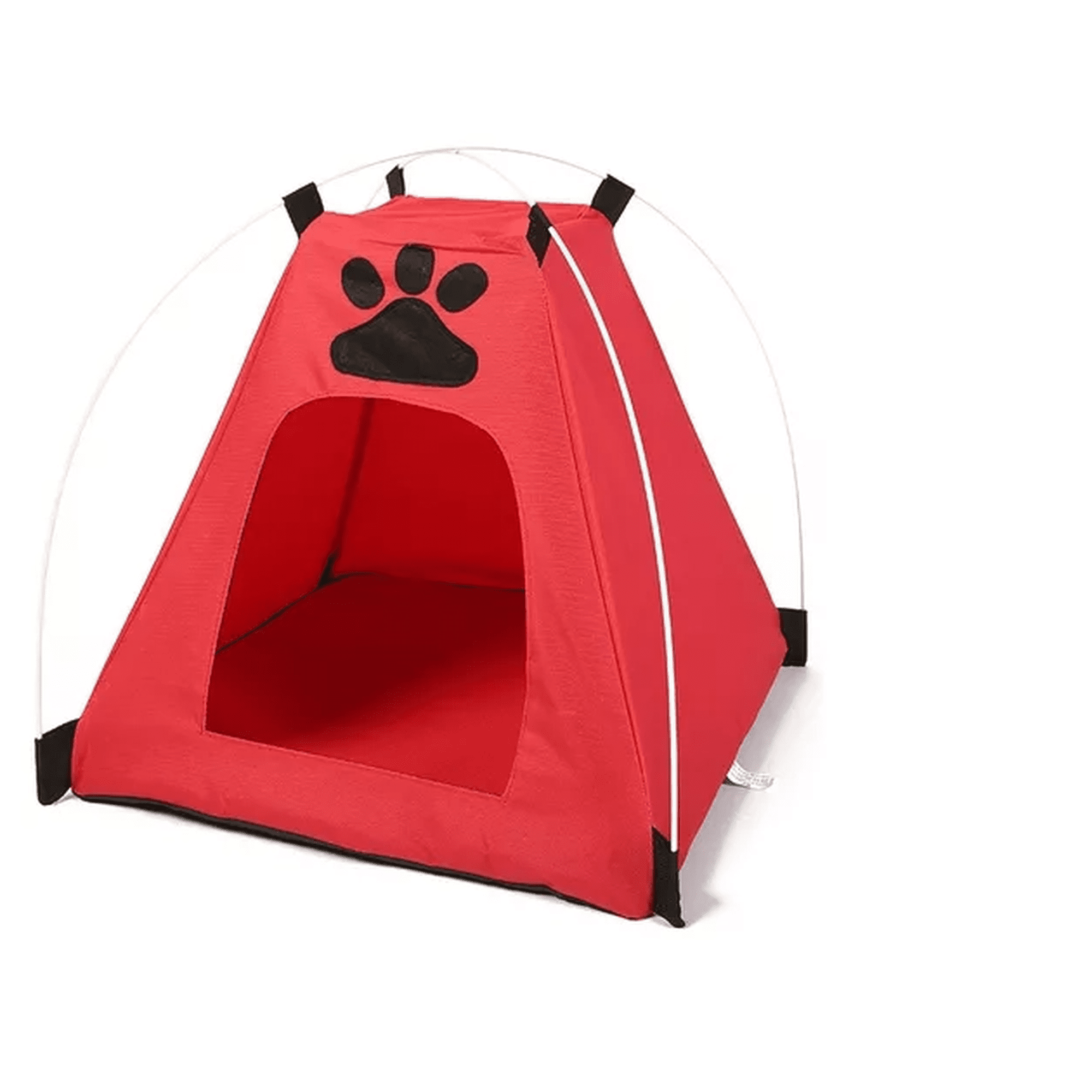 Carpa Cama para Mascotas tipo Cueva 40x40x42 Rojo