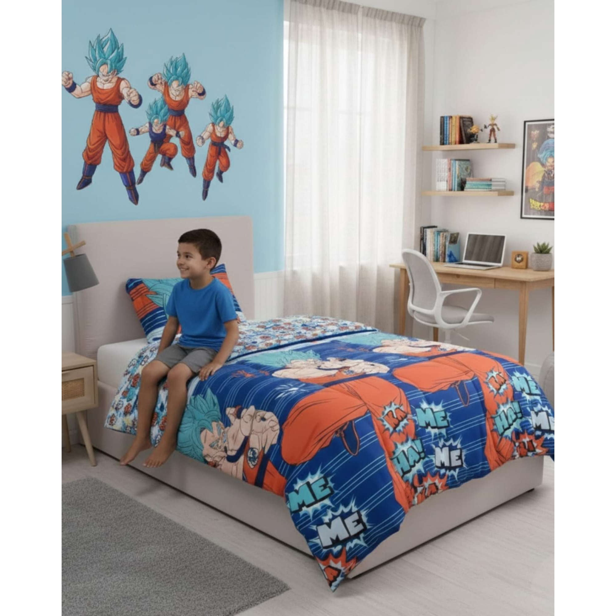 Mylhogar - Juego De Sabanas Mas Plumon Plaza Y Media Dragon Ball