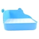 thumbnail image 1 of Caja De Inodoro De Conejo Bandeja Para Mascotas Hamster Orinal De Interior Entrenador De Conejillo De Indias Azul, 1 of 2