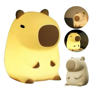 Genérica - Lámpara De Noche Led De Silicona Para Niño Capibara Con Usb. Luces Decorativas Para Comedor Y Dormitorio.