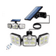 thumbnail image 2 of Luz solar foco triple cabezal con sensor de movimiento negro, 2 of 3