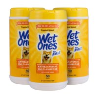 Wet Ones - Toallitas Húmedas Para Perros, Multiusos, Aloe Vera, 150 Unidades