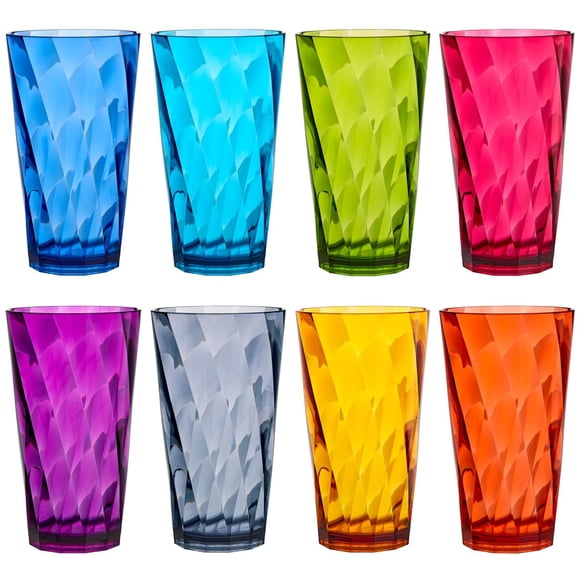 Vasos para beber US Acrylic Optix Plastic 600 ml (juego de 8)