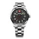 thumbnail image 1 of Reloj Terragraph dial negro 43 mm correa acero Wenger, 1 of 3