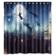 thumbnail image 1 of Cortina de ducha Peter Pan, juego de cortinas de baño con ganchos, tamaño 60 x 72 pulgadas, 1 of 3