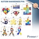 thumbnail image 4 of PinMart Pin de Esmalte con Huella de Mano – Conciencia del Autismo – 2,2 cm, 4 of 8