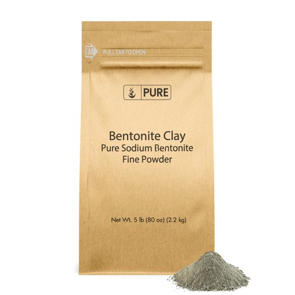 Arcilla de Bentonita PURE ORIGINAL INGREDIENTS 2,2 kg Polvo Fino