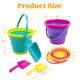 thumbnail image 5 of Juego de cubos de playa plegables JOYIN, 3 paquetes con palas y mochila, 5 of 8