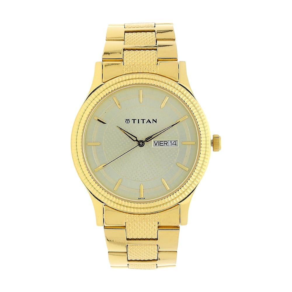 Reloj Analógico De Acero Inoxidable Para Hombre Titan 1650ym06