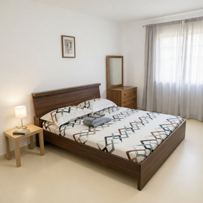 Genérico - Juego De Sabanas 100% Algodón De 2 Plazas + 1 Funda Para Almohada 50x70cm