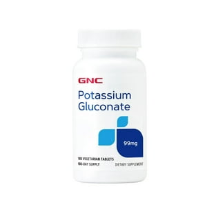 Gnc - Potasio Gluconato 99Mg 100 Tabletas