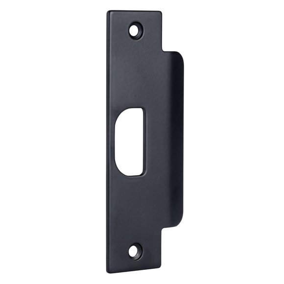 Puerta ASA Strike Plate BRINKS, color negro mate, comercial