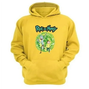 Genérico - Polerón Canguro Rick And Morty Amarillo Talla Xl Unisex