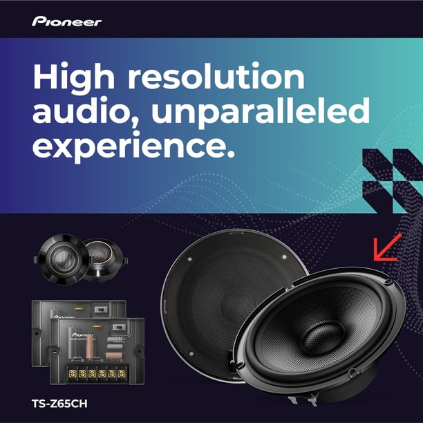 Altavoz Pioneer Serie Z TS-Z65CH de 6.5», 2 vías, 330 W máx. | Lider