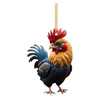 Bothyi - Adorno Colgante De Pollo De Dibujos Animados Decorativo Para Pared De Cumpleaños De Boda Azul Y Amarillo