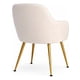thumbnail image 3 of Sillón Poltrona Tapizada en Velvet Beige con Patas Doradas 58x82 cm, 3 of 5