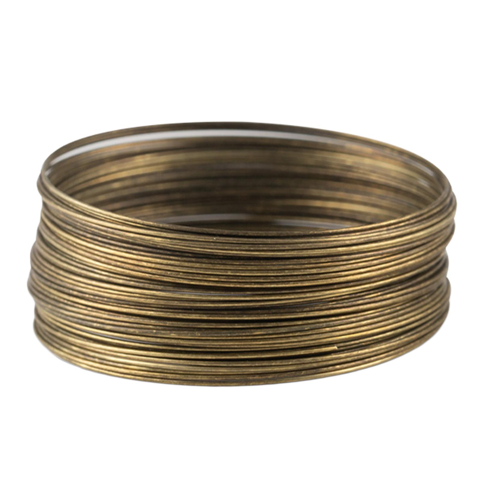 Bothyi - 50 Bucles Alambre De Joyería Alambre De Memoria Para Fabricación De Joyería Diy Para Pulsera Brazalete Bronce