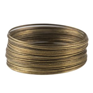 Bothyi - 50 Bucles Alambre De Joyería Alambre De Memoria Para Fabricación De Joyería Diy Para Pulsera Brazalete Bronce