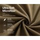 thumbnail image 5 of Funda de almohada EVOLIVE 53x137 cm Microfibra Café con cremallera, 5 of 9