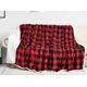 thumbnail image 3 of Manta Catalonia Classic Red Black Cuadros Sherpa 150x125cm, 3 of 7