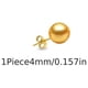 thumbnail image 1 of 18K Gold Plated Round Ball Earrings - A Stylish Accessory for Men & Women!, 1 of 4