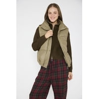 Atr - Parka Sin Mangas Anastasia Verde Verde Oscuro L