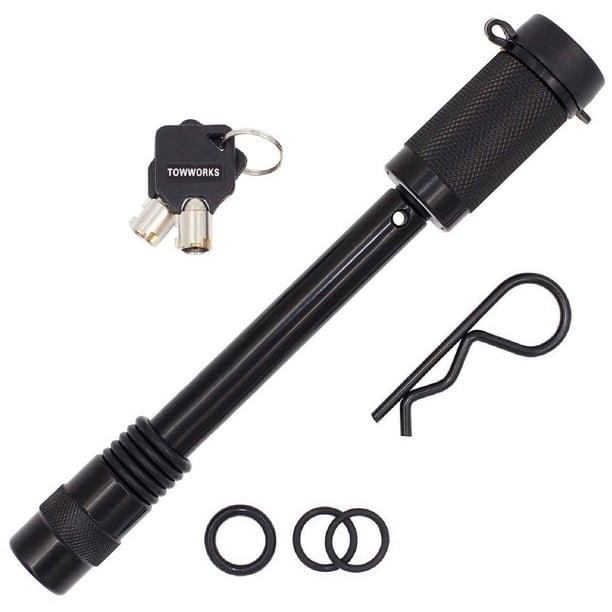 Candado de enganche para remolque TowWorks 79831, único, con llave, 5/8 y 4,5 cm de ancho