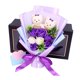 thumbnail image 5 of Ramo De Flores De Jabón Artificial, Regalos Del Día De San Valentín Para El Aula, Escuela, Hombres, Violeta, 5 of 5