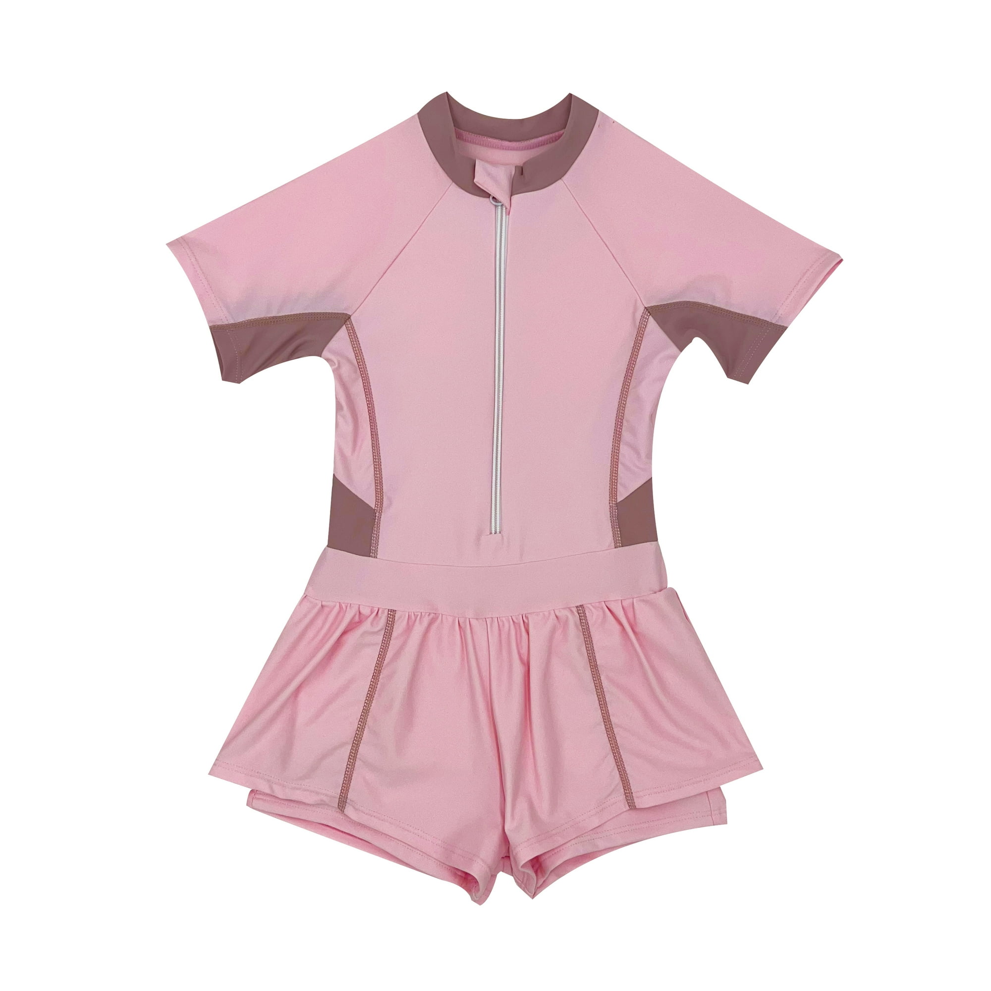 Samia - Traje De Baño Niña Con Falda Protección Uv Rosado 8