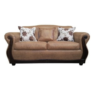 América Decora - Sofá Con Resorte Estructural Grand Santi Envejecido 3 Personas Terracota