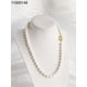 thumbnail image 3 of Collar Perla 8mm Broche Timon Acero Baño En Oro, 3 of 3