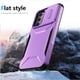 thumbnail image 2 of Funda Resistente para Samsung Galaxy A14 5G con Tapa Deslizante y Protección Militar Morado, 2 of 6