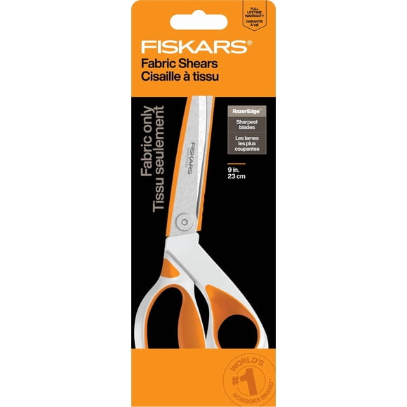 Tijeras Fiskars RazorEdge Fabric 9 de acero inoxidable pesado