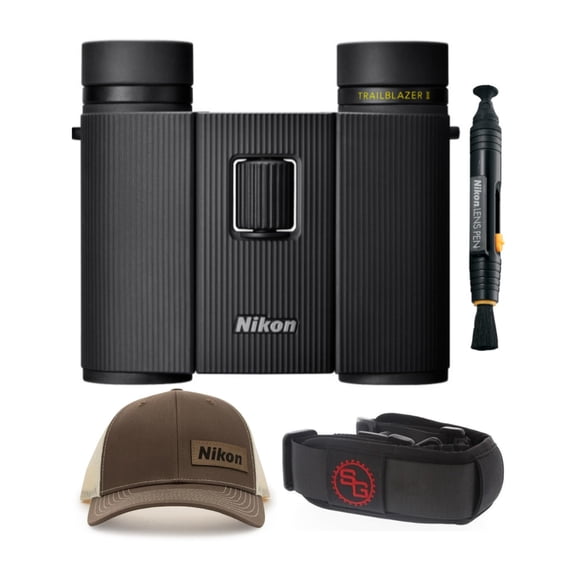 Binoculares Nikon Trailblazer II 10x25 compactos (negro)