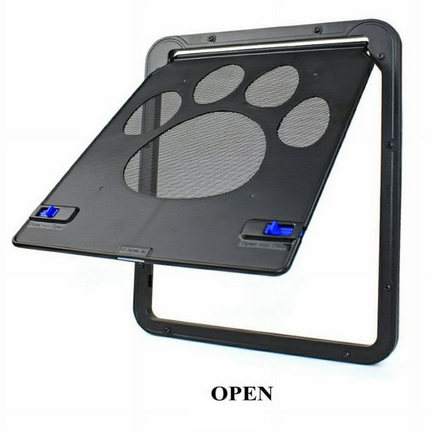 Pet Dog Cat Screen Door, Pet Screen Door Protector For Sliding Door, Sliding Screen Dog Door With Magnetic Flap For Exterior Doors